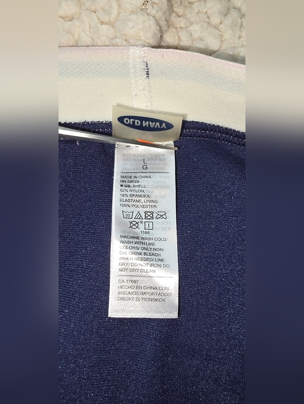 Old Navy, Navy Stripe-Trim Bralette & Bikini Set - Picture 3 of 6